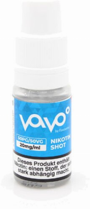 Vavo 10ml Nikotin-Shot 20mg 50PG/50VG