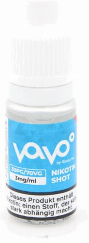 Vavo 10ml Nikotin-Shot 3mg 30PG/70VG