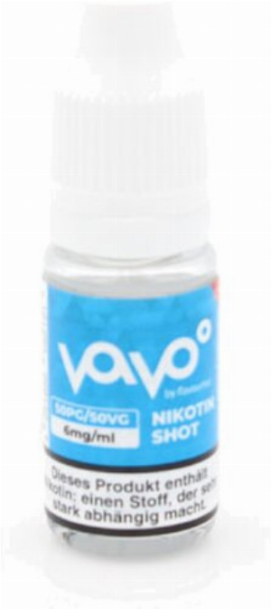 Vavo 10ml Nikotin-Shot 6mg 50PG/50VG