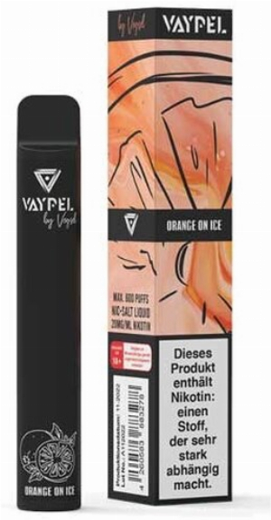 Vaypel Orange on Ice Einweg E-Zigarette 20mg