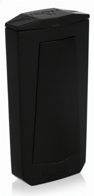 Vector Feuerzeug Icon V Black Matte Anodized 04