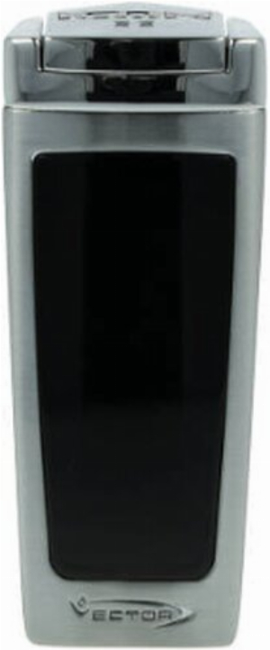 Vector Icon II / 1c9 3er Jetflame Feuerzeug Chrome Satin