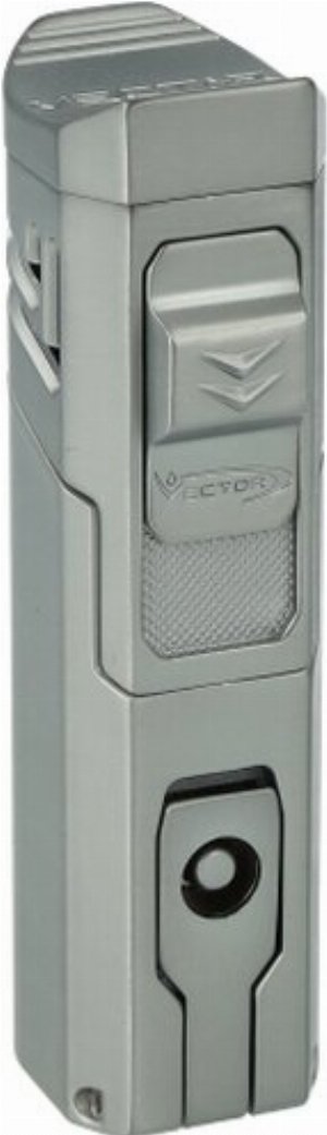 Vector Quatro / 1C 4 Jetflame Feuerzeug Chrome Satin
