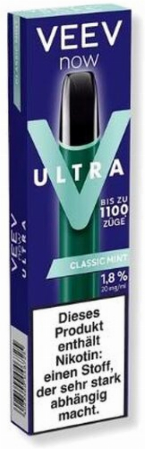 Veev Now Ultra Einweg E-Zigarette Classic Mint 20mg
