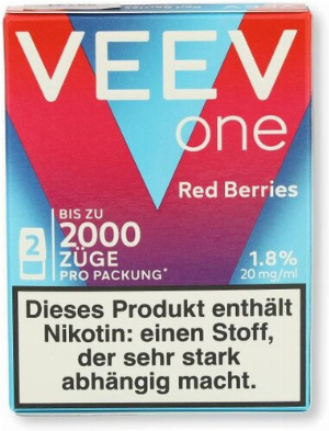VEEV  One Pods Red Berries 20mg