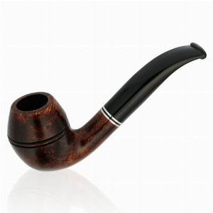 Venini Pfeife Braun Doppelter Metallring 9mm Filter Nr 06