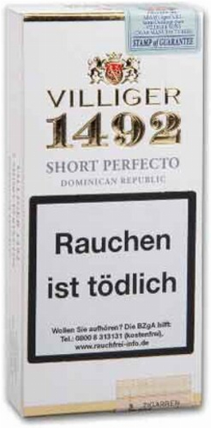 Villiger 1492 Zigarren Short Perfecto 3Stk.