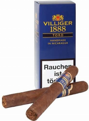 Villiger 1888 Nicaragua Toro Zigarren 9Stk.