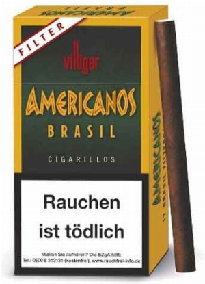 Villiger Filter Zigarillos Americanos Einzelpackung