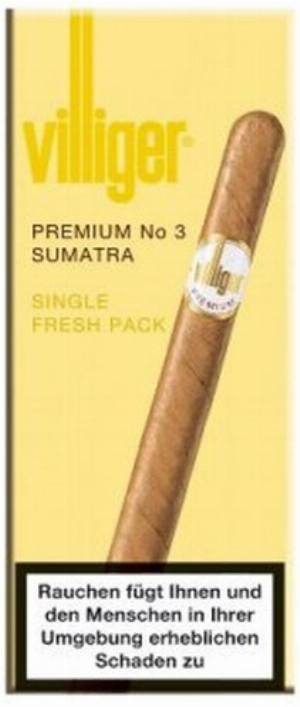 Villiger Premium No 3 Sumatra Zigarren 5 Stück