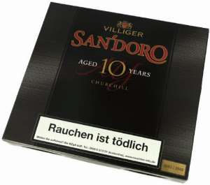 Villiger San´Doro Aged 10 Years  Zigarren Churchill 10Stk.