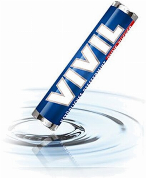 Vivil Natürliches Pfefferminz ohne Zucker 28g Rolle