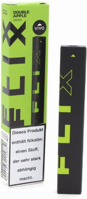 VIVO FLIX BAR Einweg E-Shisha Double Apple 20mg/ml ca. 400 Züge