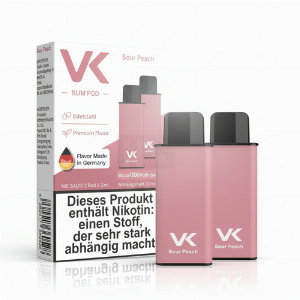 VK Slim Prefilled Pods Sour Peach 2x2ml 20mg