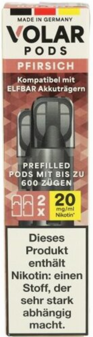 Volar Nikotinsalz Pods Pfirsich 2x2ml 20mg