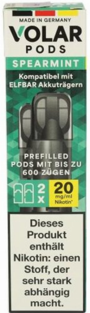 Volar Nikotinsalz Pods Spearmint 2x2ml 20mg