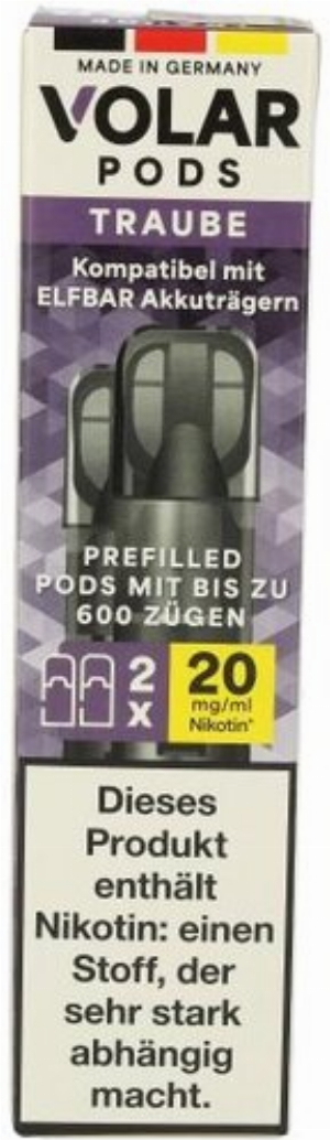 Volar Nikotinsalz Pods Traube 2x2ml 20mg
