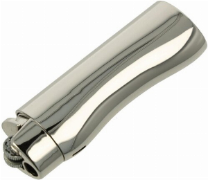 Volcan-Fire Metal Flint Torch Feuerzeug Jetflame Chrome Glanz