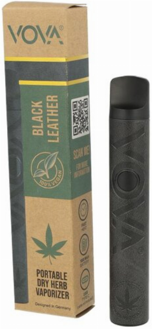 VOVA Dry Herb E-Vaporizer Black Leather