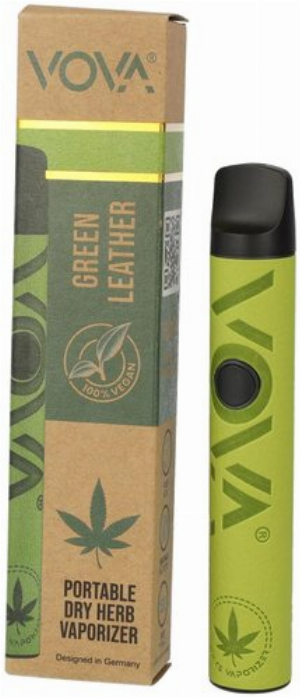 VOVA Dry Herb E-Vaporizer Green Leather