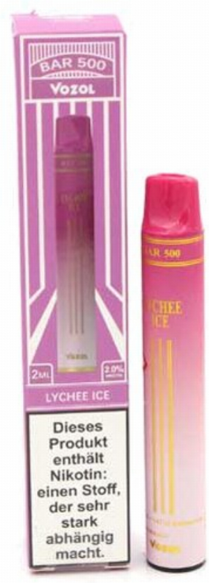 Vozol Bar 500 Einweg E-Shisha Lychee Ice 20mg