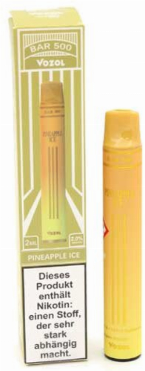 Vozol Bar 500 Einweg E-Shisha Pineapple Ice 20mg