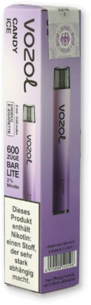 Vozol Bar Lite Candy Ice Einweg E-Zigarette 20mg
