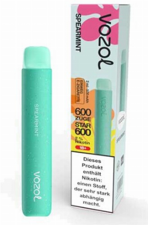 Vozol Star 600 Einweg E-Zigarette Spearmint 20mg