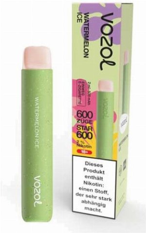 Vozol Star 600 Einweg E-Zigarette Watermelon Ice 20mg