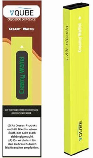VQube E-Shisha Creamy Waffel ca. 350 Züge