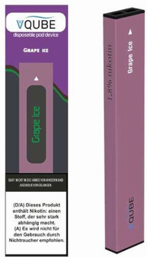 VQube E-Shisha Grape Ice ca. 350 Züge