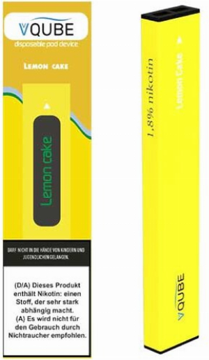 VQube E-Shisha Lemon Cake ca. 350 Züge