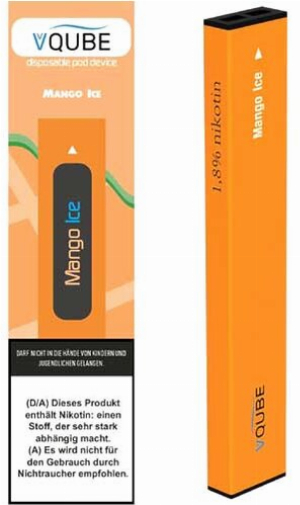 VQube E-Shisha Mango Ice ca. 350 Züge
