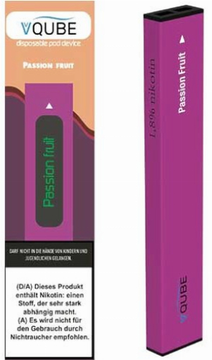 VQube E-Shisha Passion Fruit ca. 350 Züge