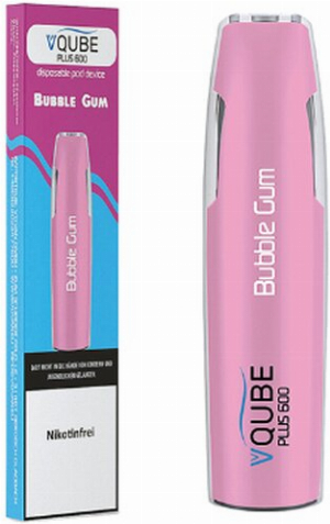 VQUBE Plus 600 E-Shisha Bubble Gum Aroma ohne Nikotin