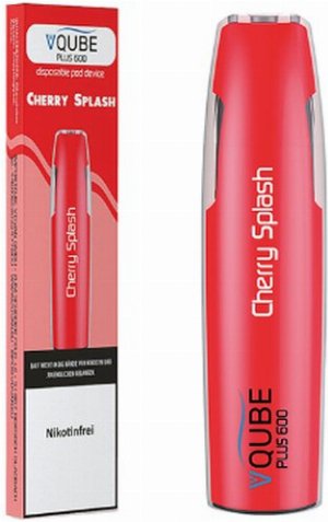 VQUBE Plus 600 E-Shisha Cherry Splash Aroma ohne Nikotin
