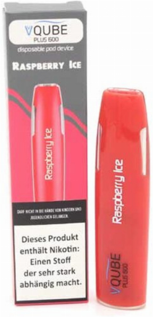 VQUBE Plus 600 E-Shisha Raspberry Ice Aroma 16mg