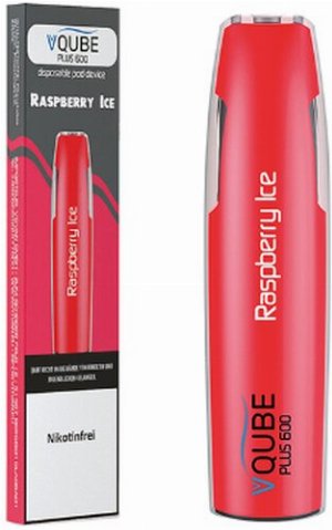 VQUBE Plus 600 E-Shisha Raspberry Ice Aroma ohne Nikotin