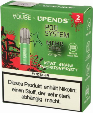 Vqube Upends Kiwi Guava Passion Pods 2 x 2ml 20mg