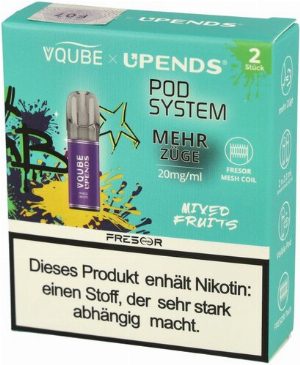 Vqube Upends Mixed Fruits Pods 2 x 2ml 20mg