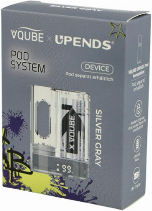 Vqube Upends Pod System Akkuträger Silver Gray