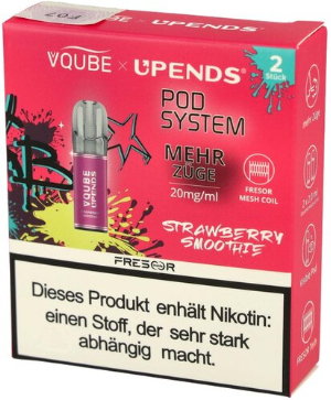 Vqube Upends Strawberry Smoothie Pods 2 x 2ml 20mg