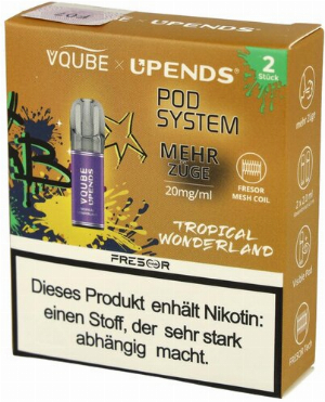 Vqube Upends Tropical Wonderland Pods 2 x 2ml 20mg