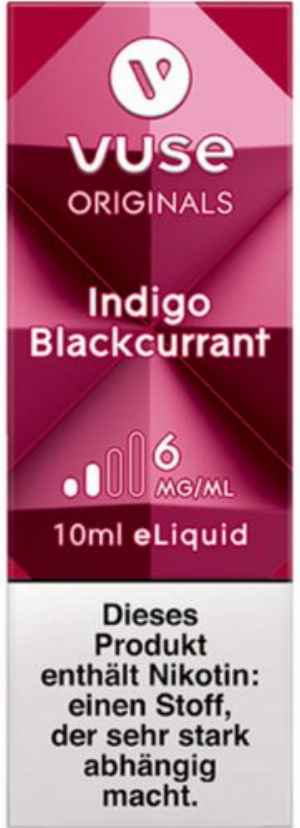 Vuse Bottle Indigo Blackcurrant 6 mg Liquid