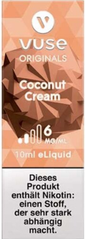 Vuse Bottle Coconut Cream 6mg 10ml Liquid
