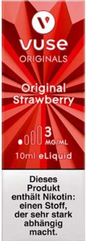 Vuse Bottle Original Strawberry 3mg 10ml Liquid