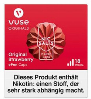 Vuse ePen 3 Caps vPro original strawberry 18mg Nikotin