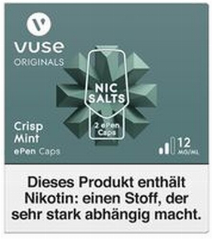 Vuse ePen Caps vPro Crisp Mint 12mg Nikotin