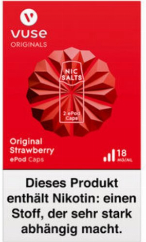 Vuse ePod Caps Strawberry 18mg