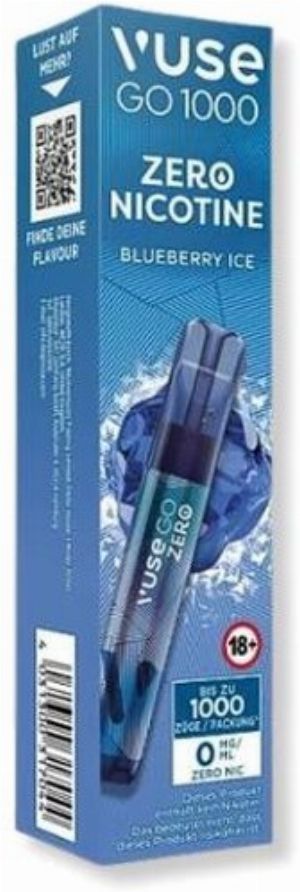 Vuse Go 1000 Einweg E-Zigarette Blueberry Ice 0mg